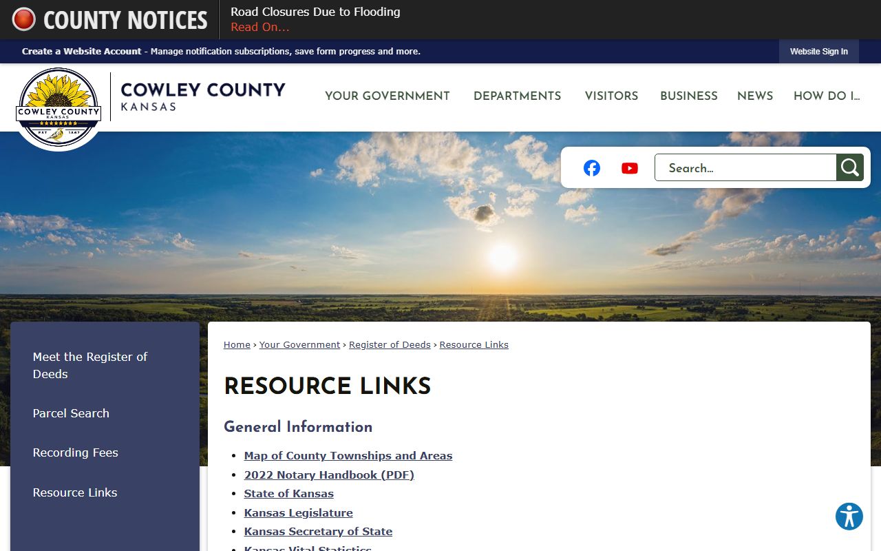 Cowley County court records resource links